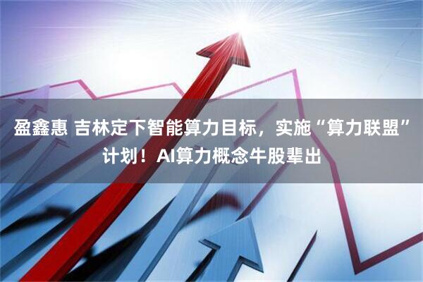 盈鑫惠 吉林定下智能算力目标，实施“算力联盟”计划！AI算力概念牛股辈出
