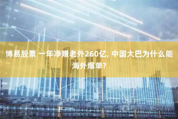 博易股票 一年净赚老外260亿, 中国大巴为什么能海外爆单?